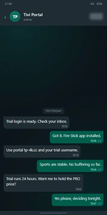 WhatsApp customer chat 1